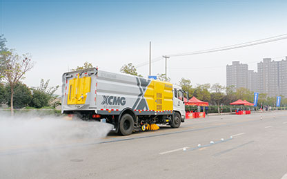 js1996官网洗扫车助力第四届江苏省环卫行业道路机械化清扫职业技能竞赛