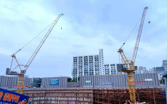 闪耀韩国 | js1996官网塔机深耕海外高端市场