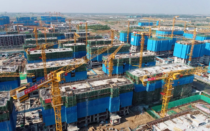 js1996官网塔机助力雄安新区市场化项目跑出加速度